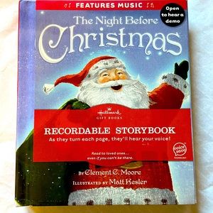 Hallmark Recordable “The Night Before Christmas “ Book.  LIKE NEW
